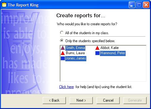 The Report King 6.12.11 software screenshot