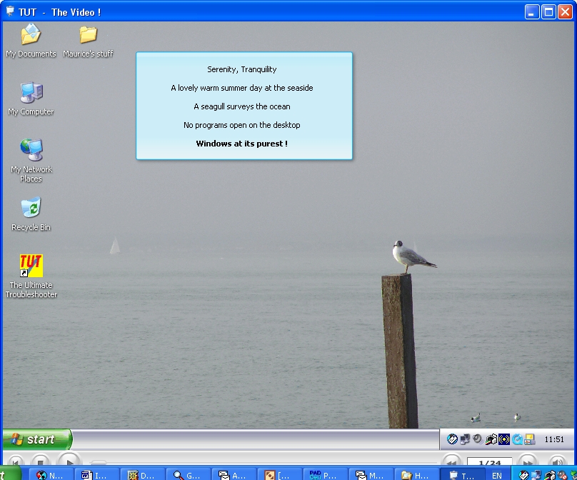The TUT Video 1.30 software screenshot