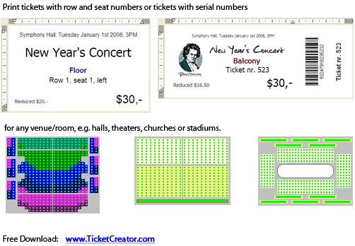 TicketCreator 5.12.1 software screenshot
