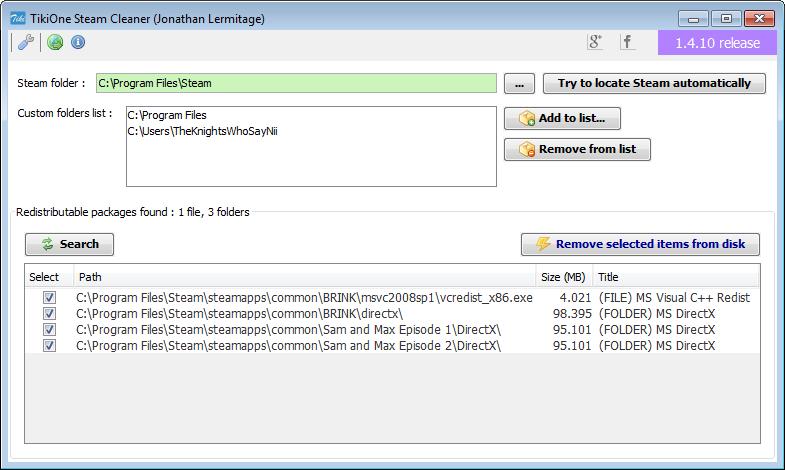 TikiOne Steam Cleaner 2.2.0 software screenshot