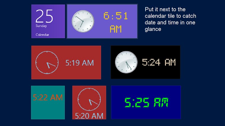 Tile Time for Windows 8 2.0 software screenshot