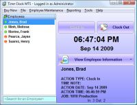 Time Clock MTS 6.0.3 software screenshot