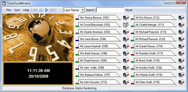TimeClockWindow 2.0.47.0 software screenshot
