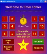 Times Tables v2.3 software screenshot