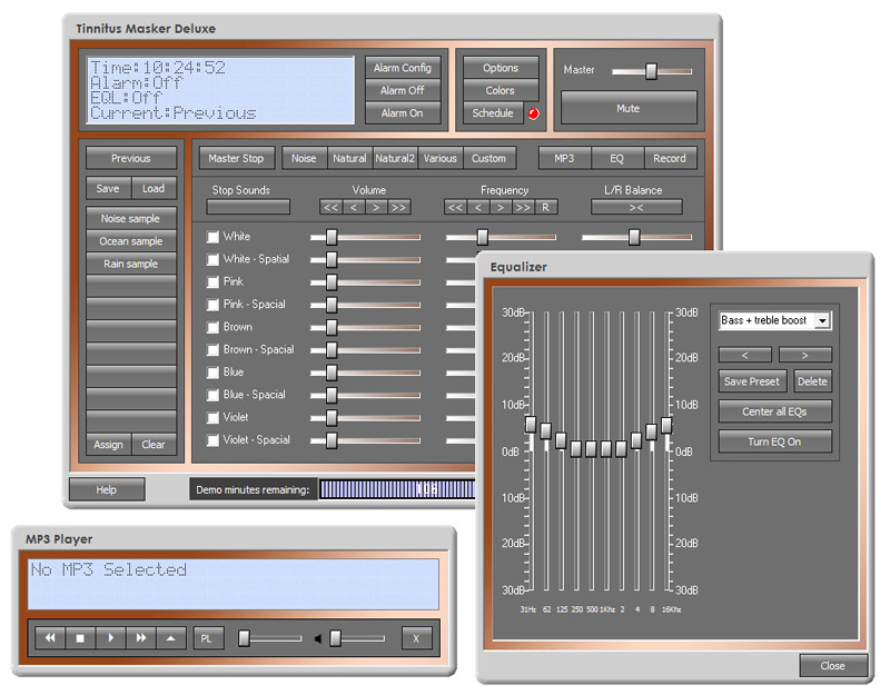 Tinnitus Masker Deluxe 6.2 software screenshot