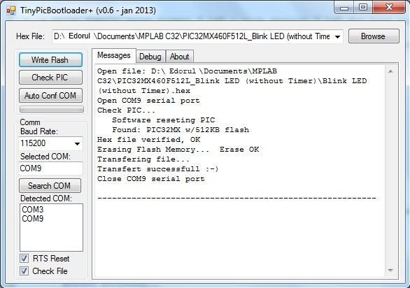 Tiny Avr/Pic Bootloader  0.8.1 Beta software screenshot