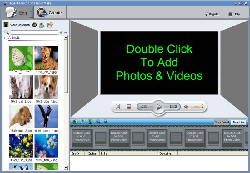 Tipard Photo Slideshow Maker 2.1.26 software screenshot