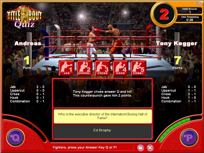 Title Bout Boxing Quiz 1.1.6 software screenshot