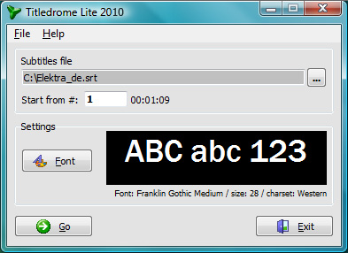 Titledrome Lite 2013.1.2 software screenshot