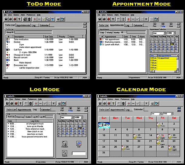 ToDo95 4.32 software screenshot