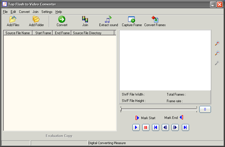 Top Flash to Video Converter 1.11 software screenshot
