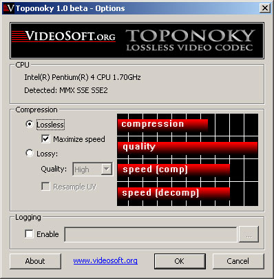 Toponoky 1.0 software screenshot