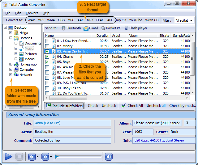 Total Audio Converter 5.2.150 software screenshot