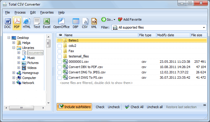 Total CSV Converter 3.1.171 software screenshot
