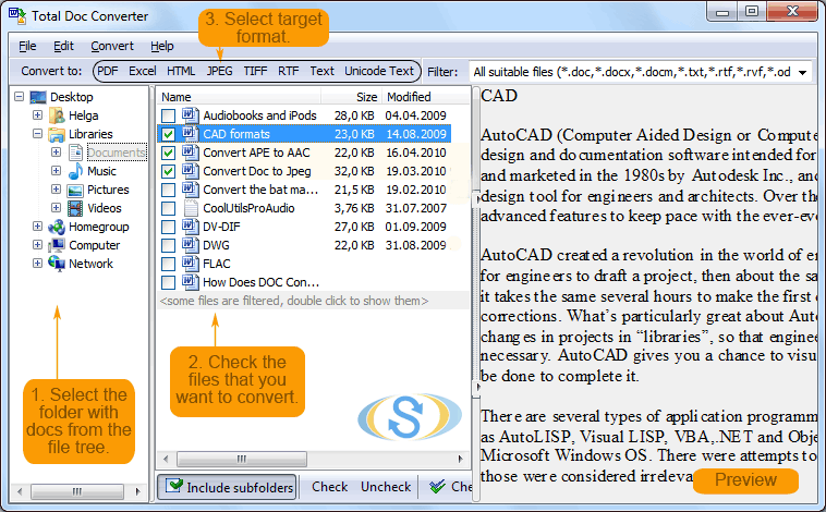 Total Doc Converter 2.6 software screenshot