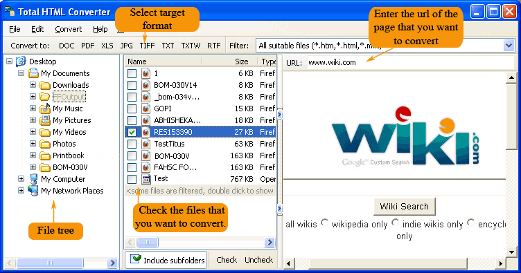 Total HTML Converter 5.1.125 software screenshot