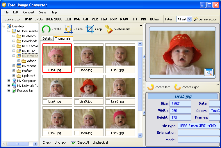 Total Image Converter 7.1.149 software screenshot
