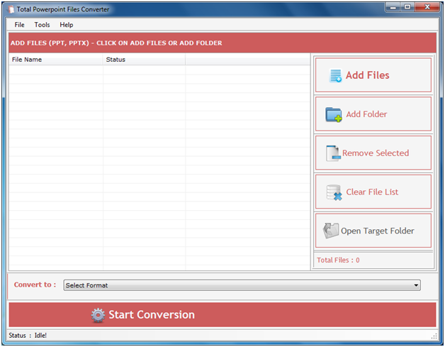 Total PowerPoint Files Converter 3.6.2.6 software screenshot