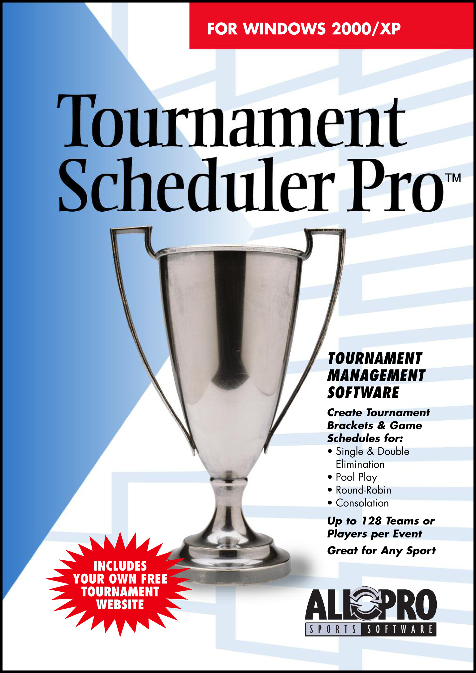 Tournament Scheduler Pro 5.0 software screenshot