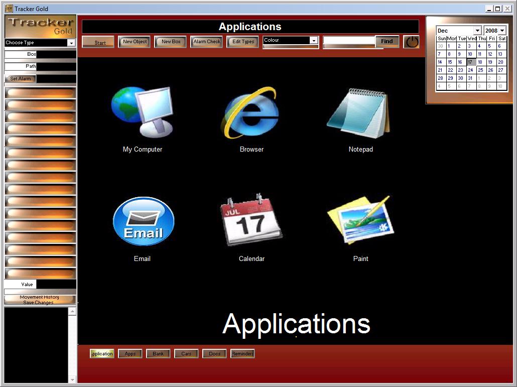 TrackerGold 2 software screenshot
