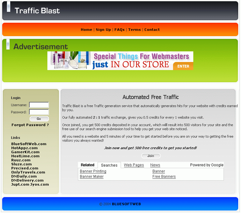 Traffic Blast 1.0 software screenshot