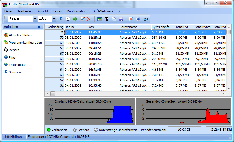 TrafficMonitor 4.86 software screenshot