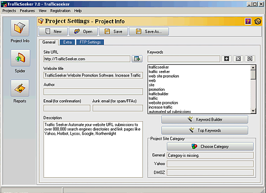 TrafficSeeker - Lite Free Edition 7.0 software screenshot