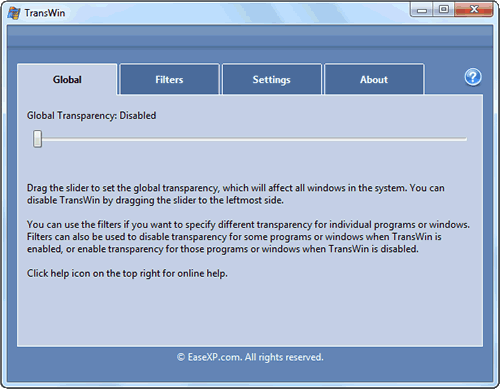 TransWin 2.0 software screenshot