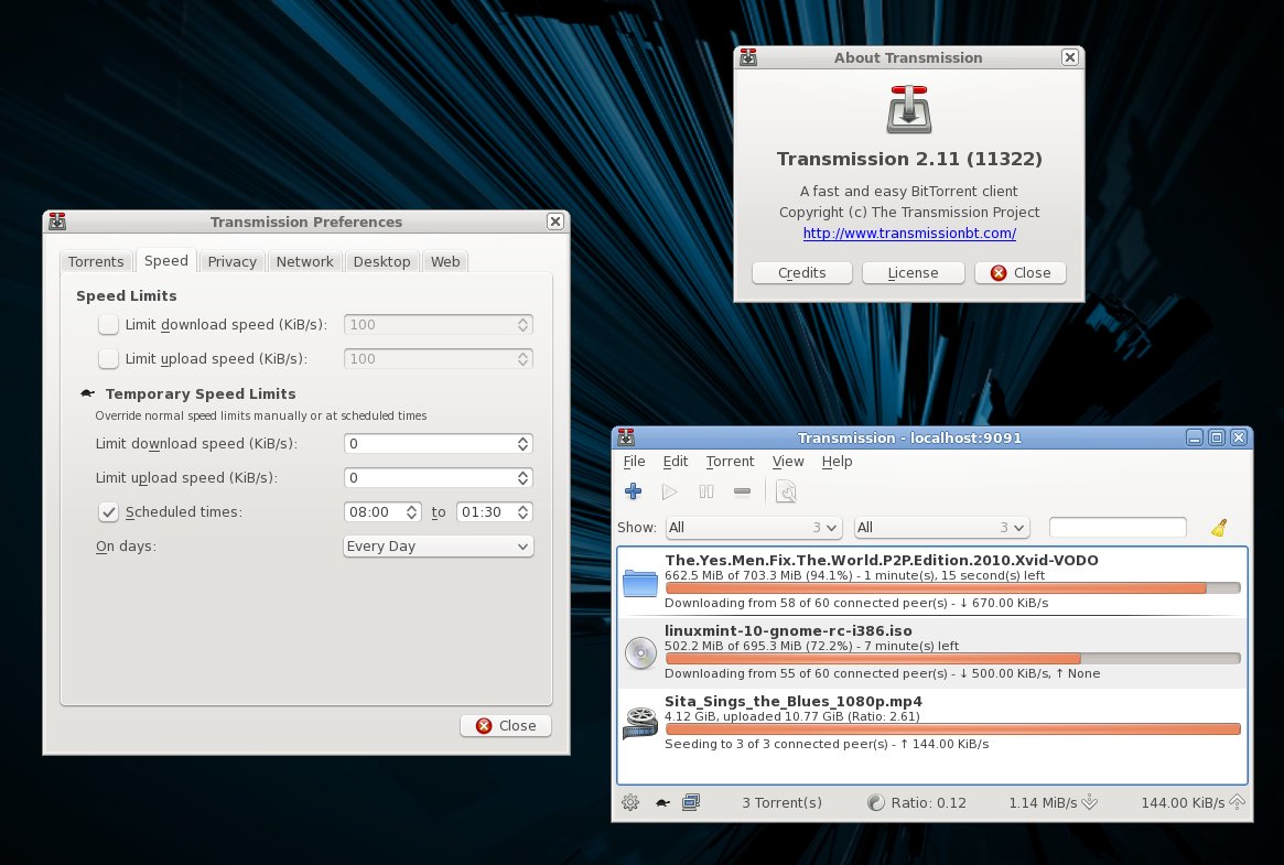 Transmission-Qt 2.92 software screenshot