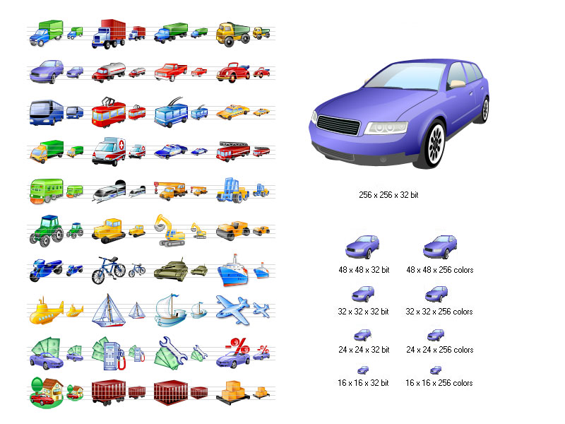 Transport Icon Set 2011.1 software screenshot