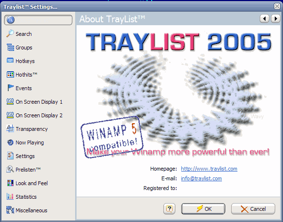 TrayList 2006.04 software screenshot