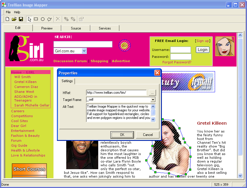 Trellian ImageMapper 1.00.003 software screenshot