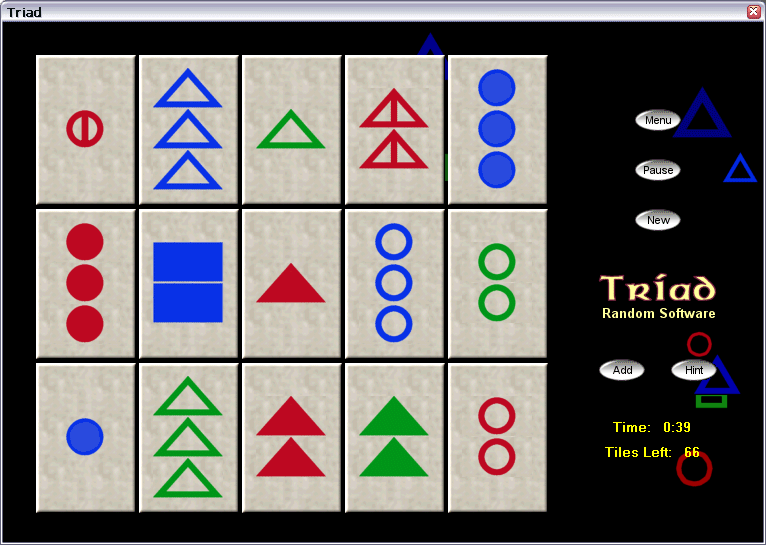 Triad 2.1 software screenshot
