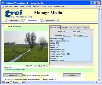 Troi File Plug-in 9.0 software screenshot