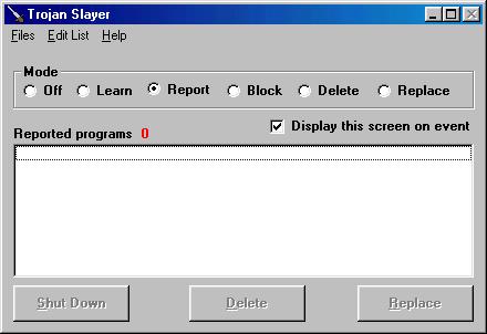 Trojan Slayer 2.0.0 software screenshot