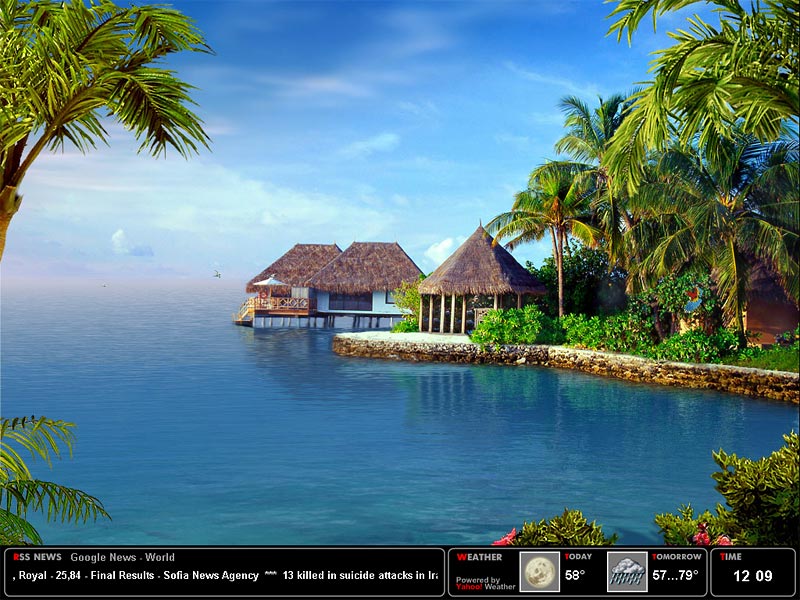 Tropical Dream Screensaver 1.2 software screenshot