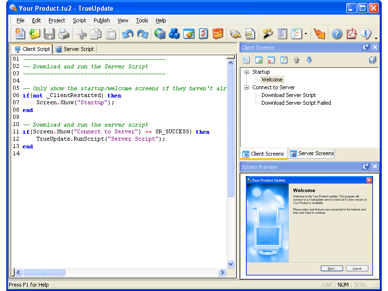 TrueUpdate 3.6.0.0 software screenshot