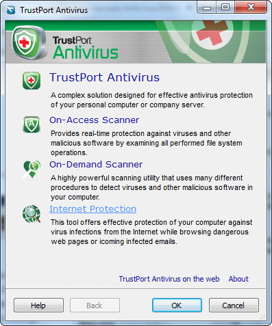 Trustport Antivirus for Servers Sphere 2017 17.0.2.7025 software screenshot