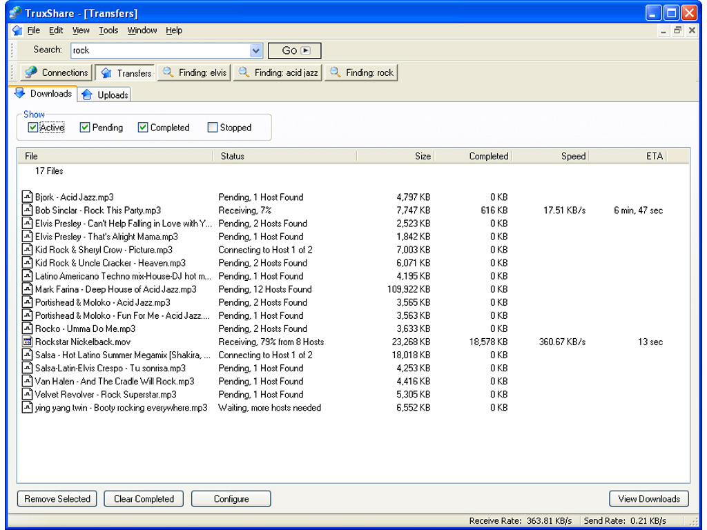 TruxShare 5.4.0 software screenshot