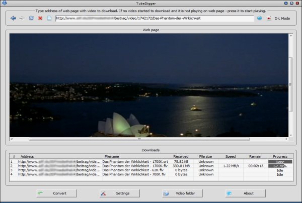 TubeDigger 5.6.3 software screenshot