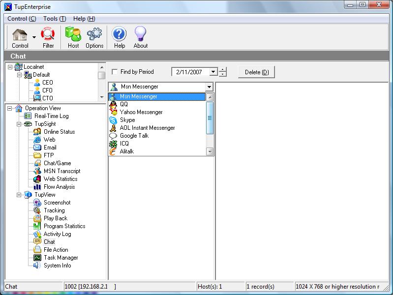 TupEnterprise 2.86 software screenshot
