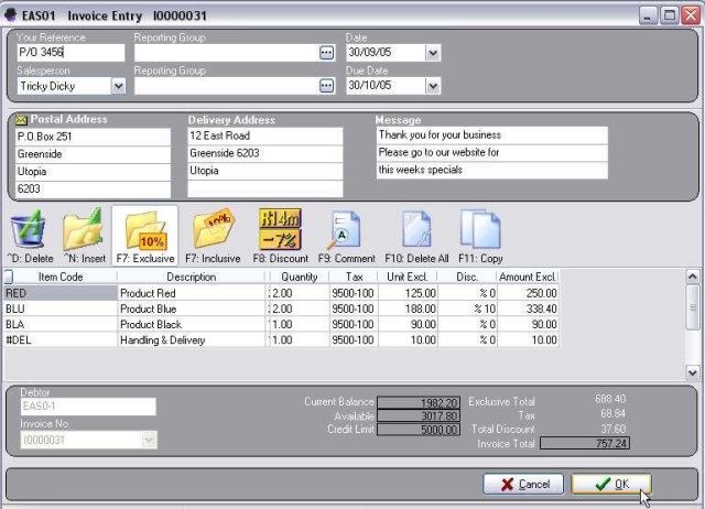 TurboCASH 4.4.0.5 software screenshot
