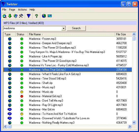 Twister 4.2.0 software screenshot
