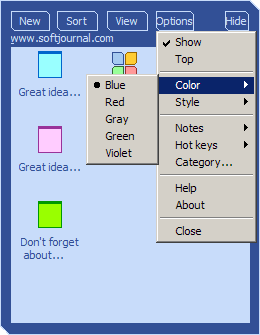 Two Notes 1.67 software screenshot