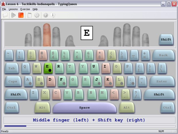TypingQueen - Typing Tutor 6.2 software screenshot