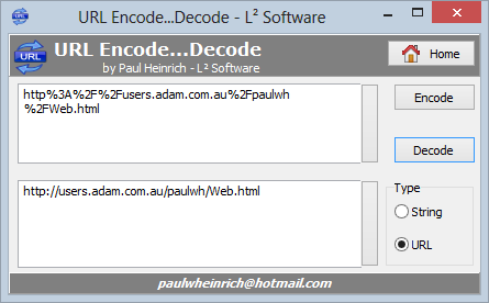 URLEnDecode 1.1.6.1 software screenshot
