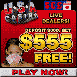 USA Casino - $555 FREE! 8.0 software screenshot