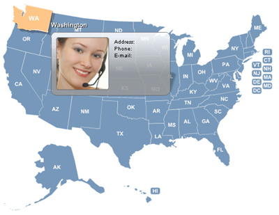 USA Map Locator 3.0 software screenshot