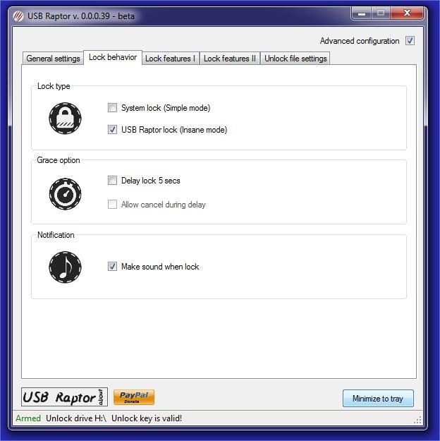 USB Raptor 0.9.65.825 software screenshot