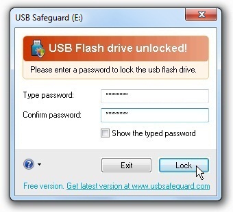 USB Safeguard Free 7.3 software screenshot